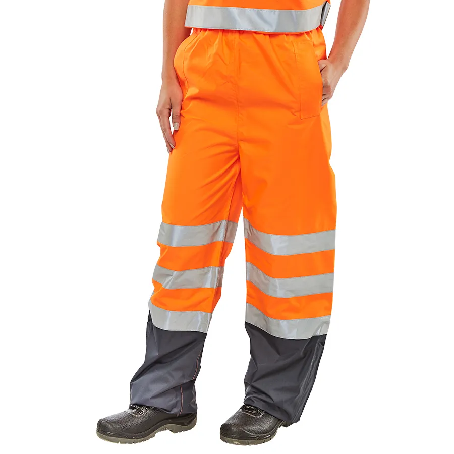 Beeswift Belfry Two-Tone Hi-Vis Waterproof Trousers